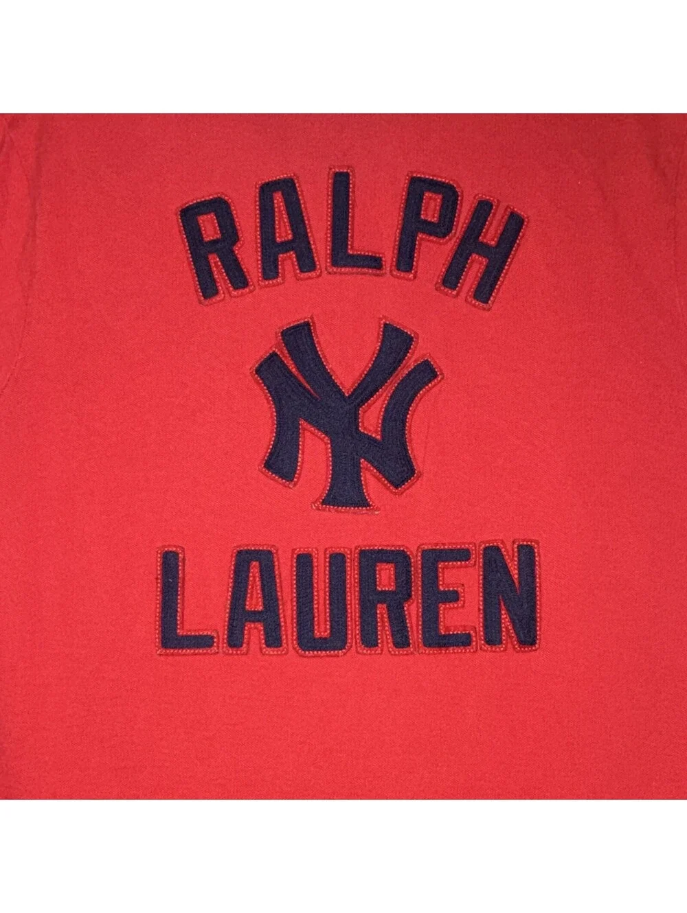 Polo Ralph Lauren x MLB New York Yankees Polo Shirt Red Classic Fit Men's Size L